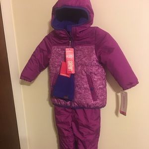 Winter coat with overalls